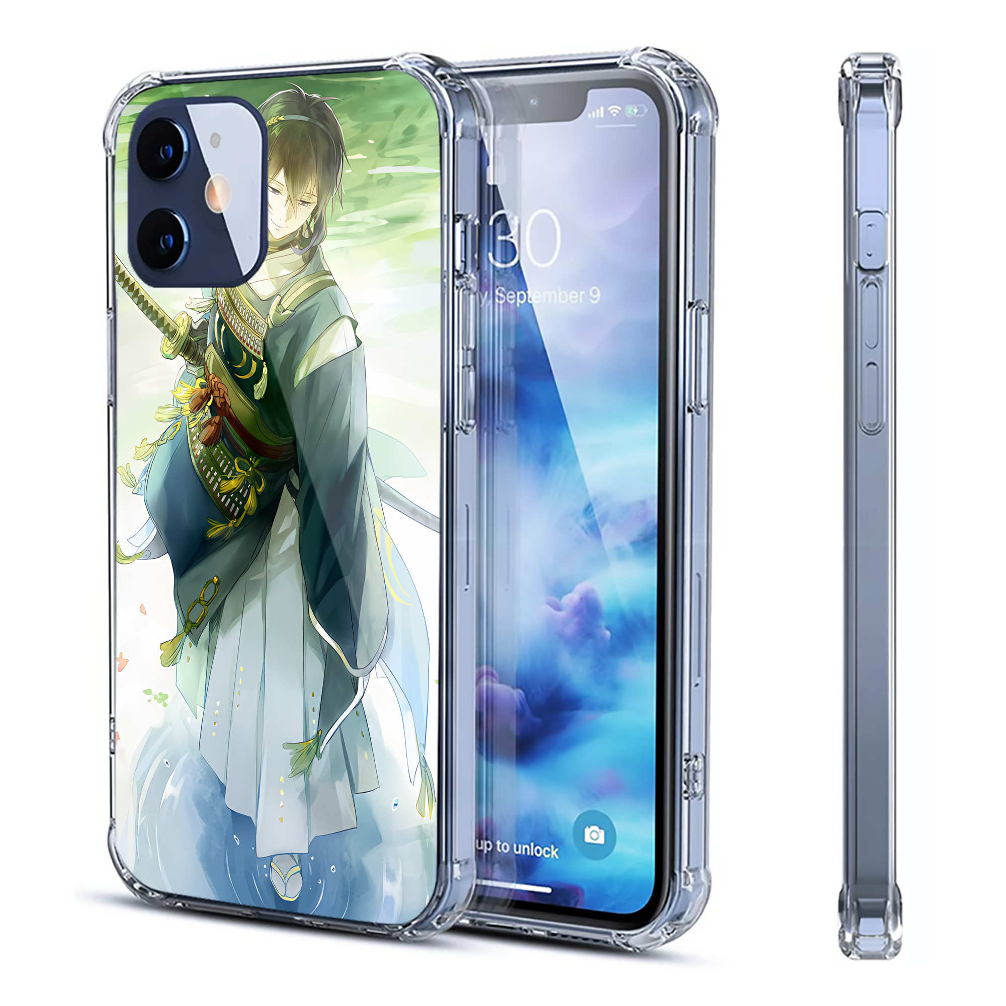 （画像用） 刀剣乱舞 Touken Ranbu 【iPhone 12シリーズ対応】透明スマホケース（クリアソフトケース）